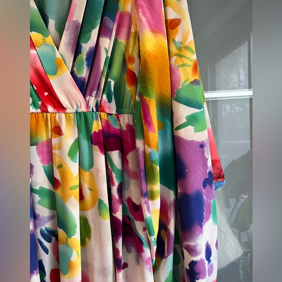 H&M Limited Edition Garden Collection Kimono Dress sz 2 - Picture 3 of 7